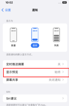 宁城苹果售后维修中心分享iPhone手机收不到通知怎么办 