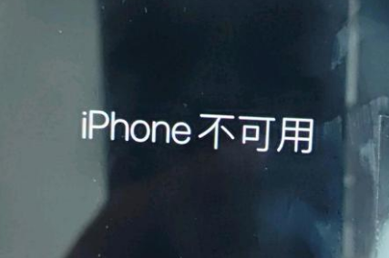 宁城苹果服务网点分享锁屏界面显示“iPhone 不可用”如何解决 