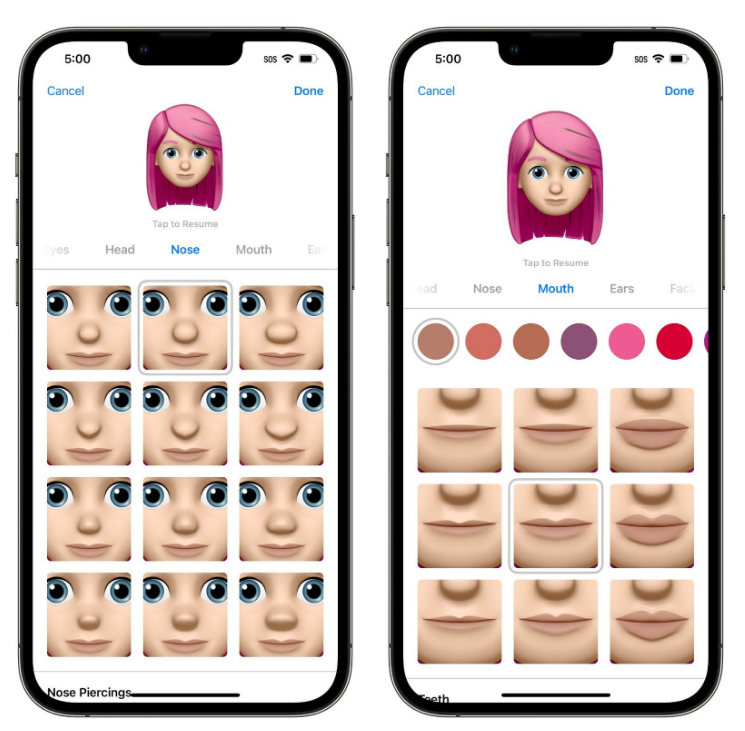 宁城苹果手机维修分享​iOS 16中的拟我表情有了哪些变化和升级 