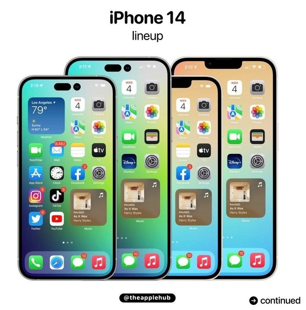 宁城苹果14维修分享iPhone 14全家福 